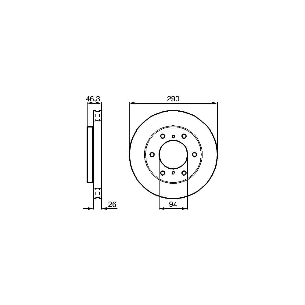 Disc frana BOSCH 0 986 478 990