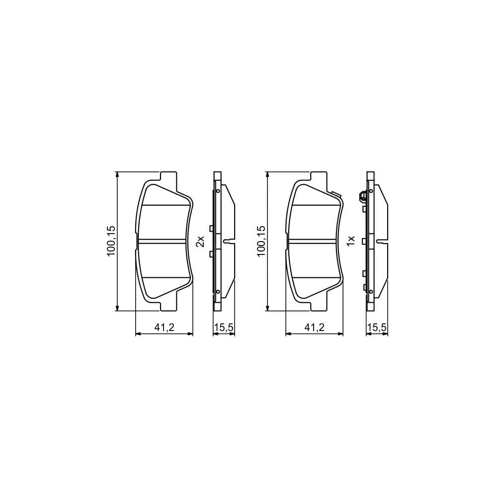 Set placute frana disc BOSCH 0 986 494 768
