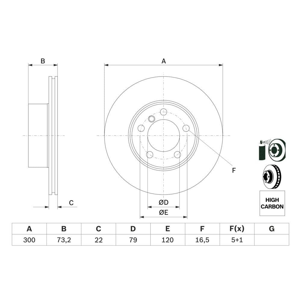 Disc frana BOSCH 0 986 479 A18