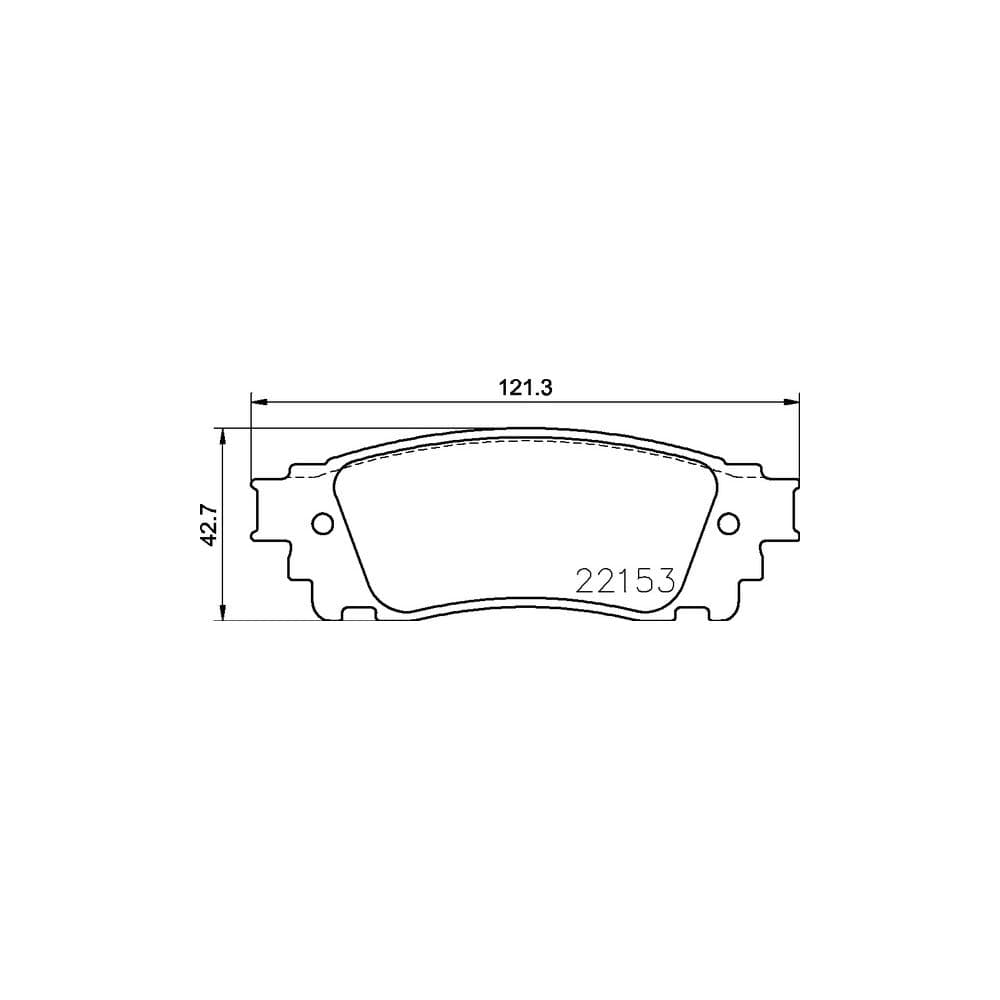 Set placute frana disc BREMBO P 83 166