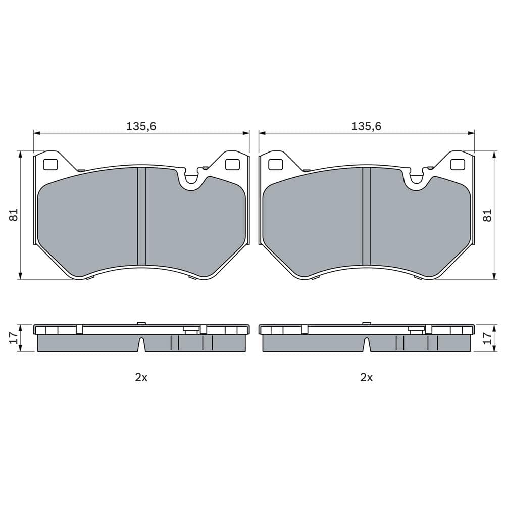 Set placute frana disc BOSCH 0 986 424 966