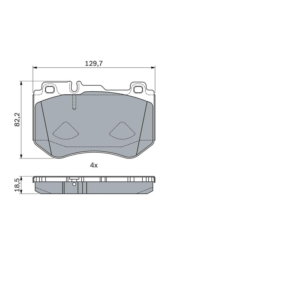 Set placute frana disc BOSCH 0 986 494 777