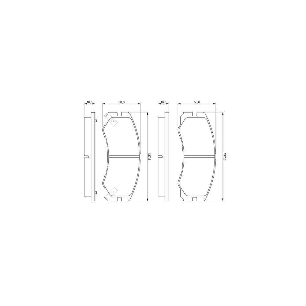 Set placute frana disc BOSCH 0 986 424 366