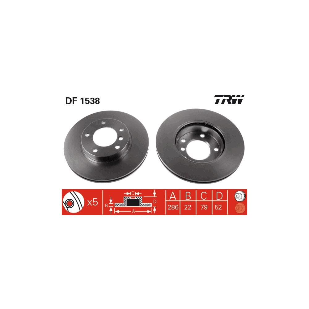 Disc frana TRW DF1538