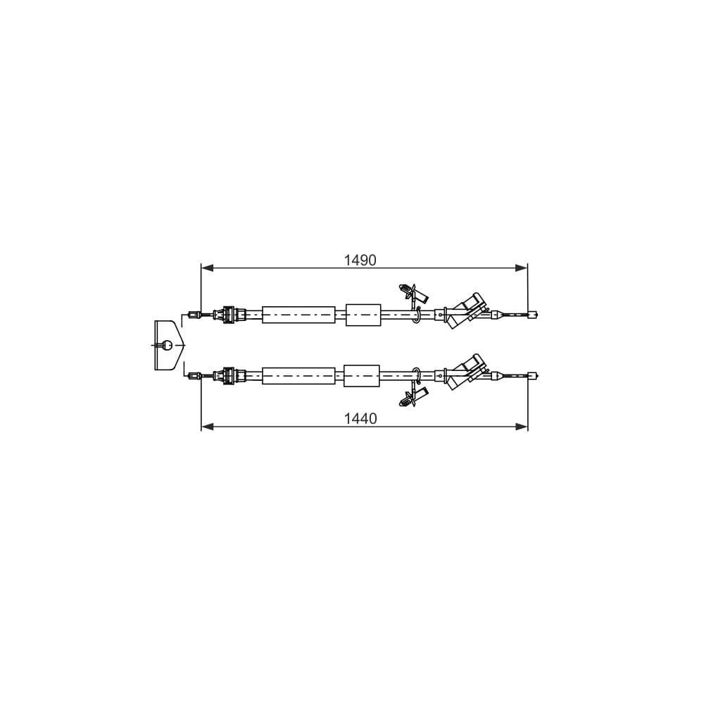 Cablu, frana de parcare BOSCH 1 987 482 721