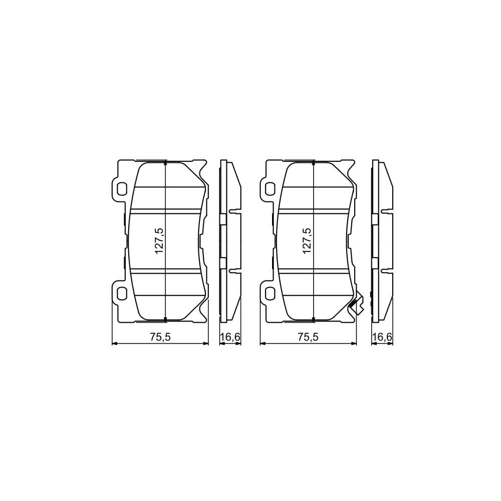 Set placute frana disc BOSCH 0 986 494 707