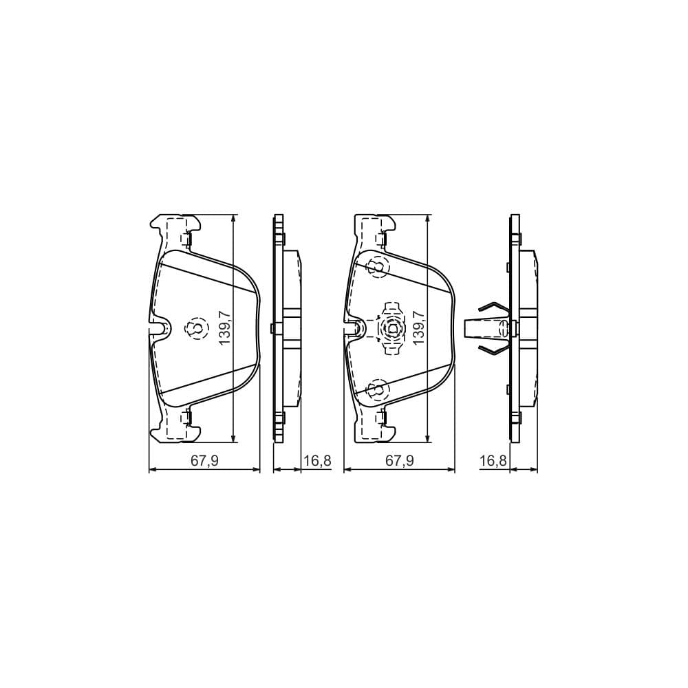 Set placute frana disc BOSCH 0 986 494 294