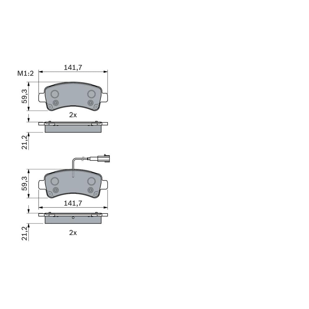 Set placute frana disc BOSCH 0 986 494 765