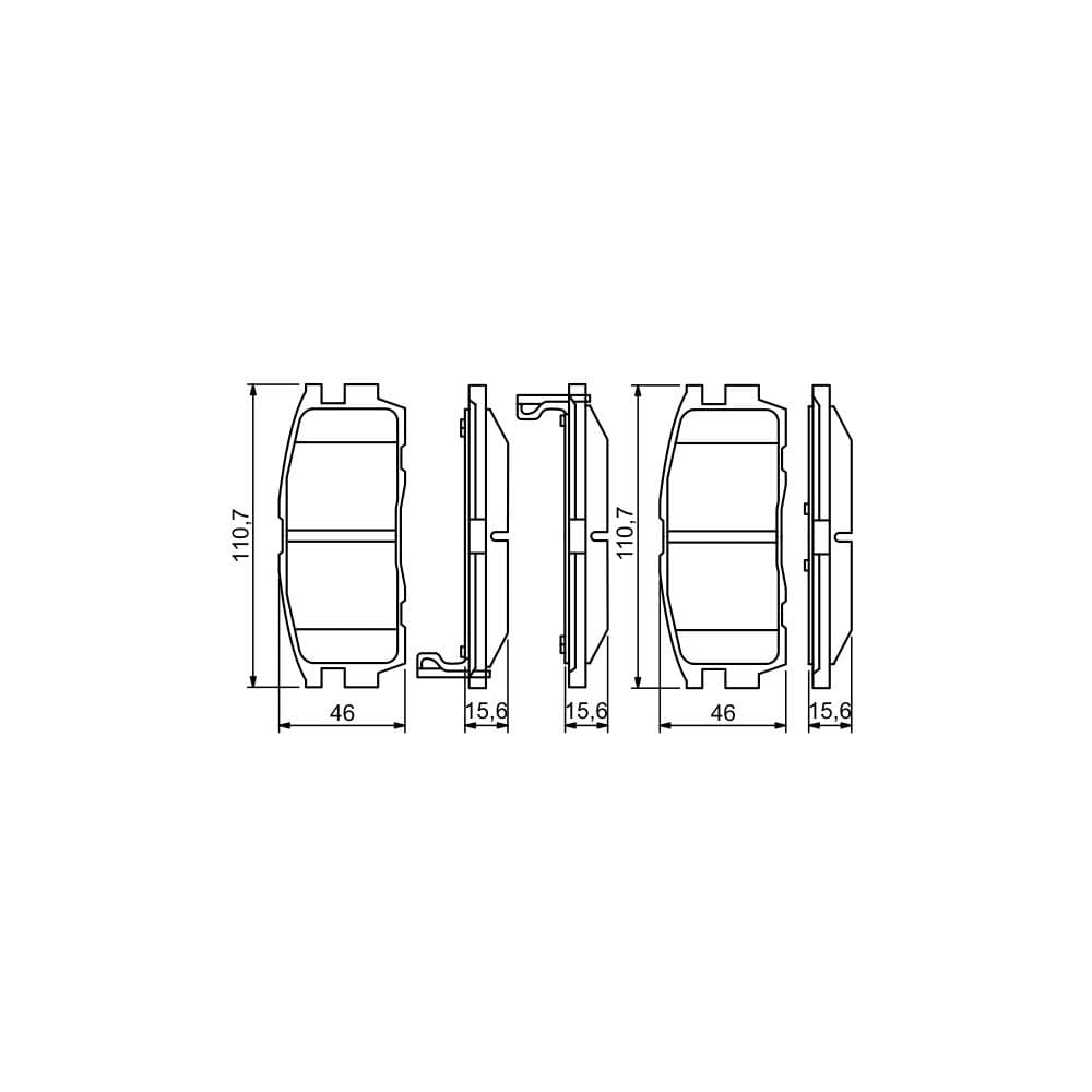 Set placute frana disc BOSCH 0 986 494 251