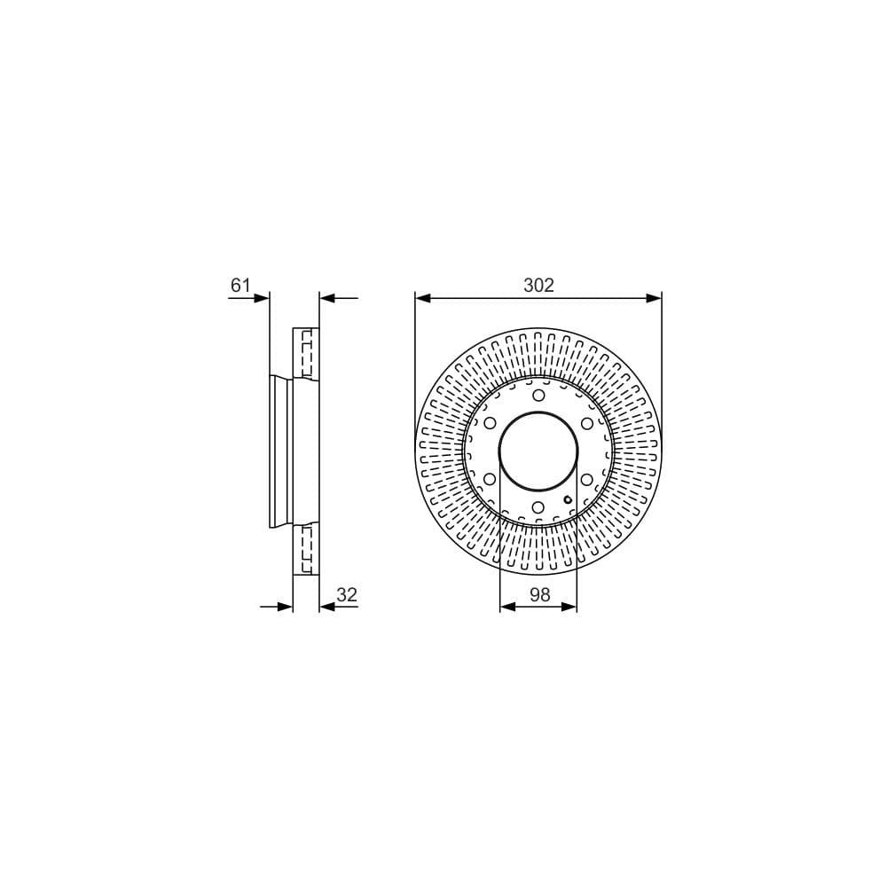Disc frana BOSCH 0 986 479 V32