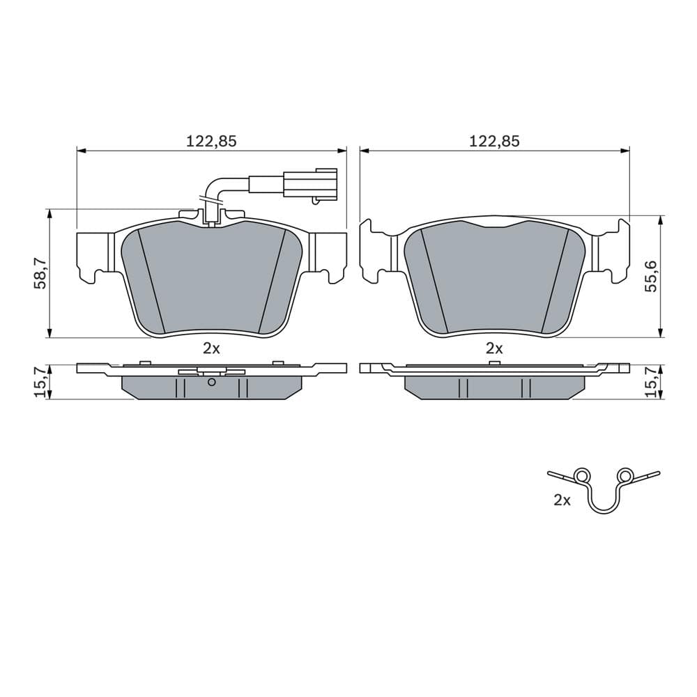 Set placute frana disc BOSCH 0 986 424 848