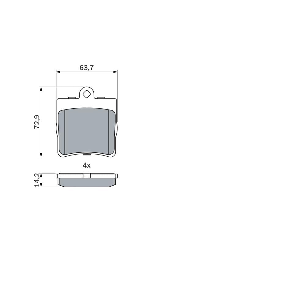 Set placute frana disc BOSCH 0 986 494 016