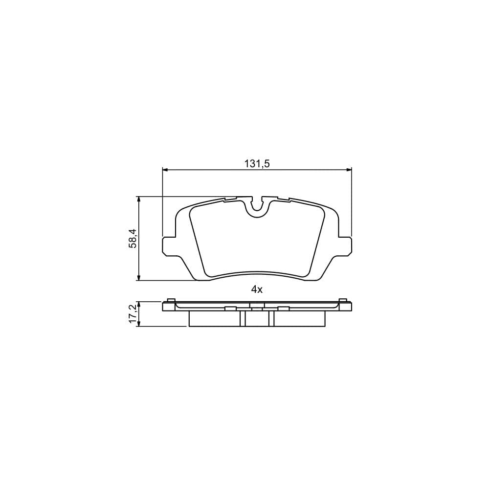 Set placute frana disc BOSCH 0 986 494 810