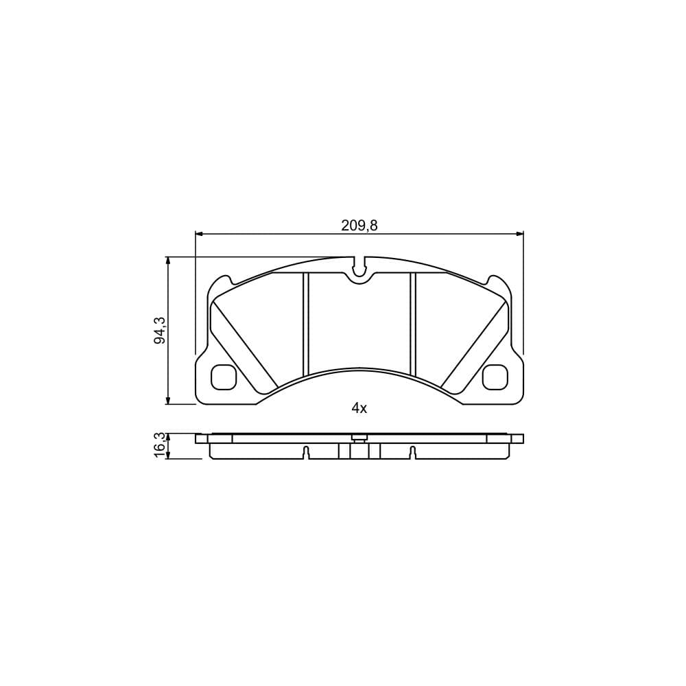 Set placute frana disc BOSCH 0 986 494 787