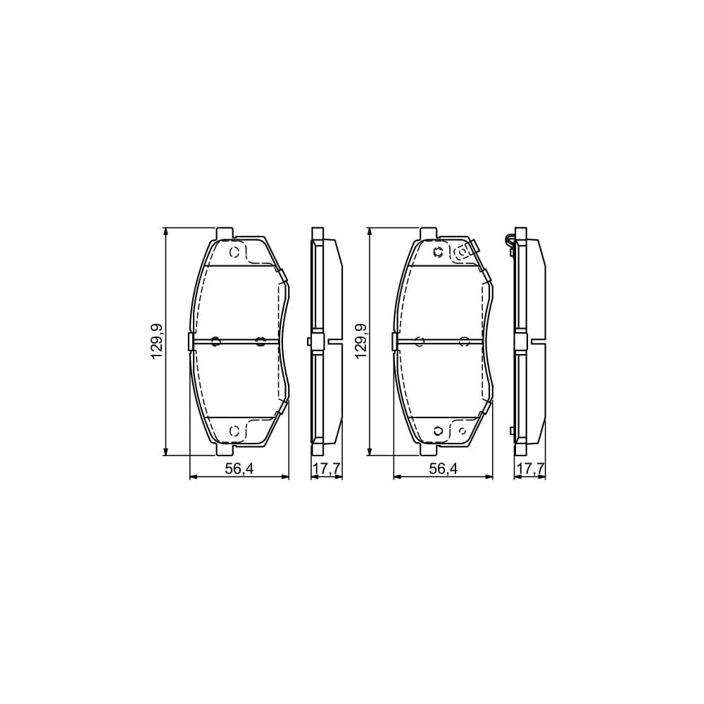 Set placute frana disc BOSCH 0 986 494 692
