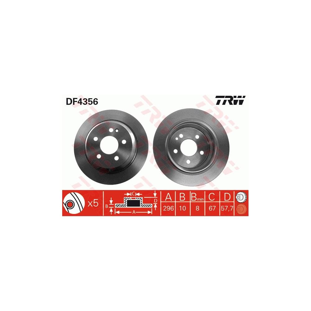 Disc frana TRW DF4356