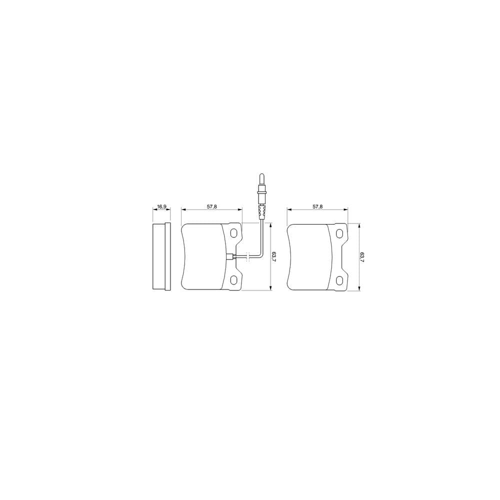 Set placute frana disc BOSCH 0 986 494 000