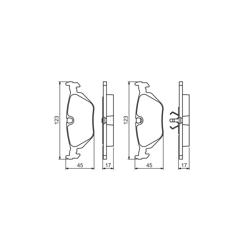 Set placute frana disc BOSCH 0 986 460 964