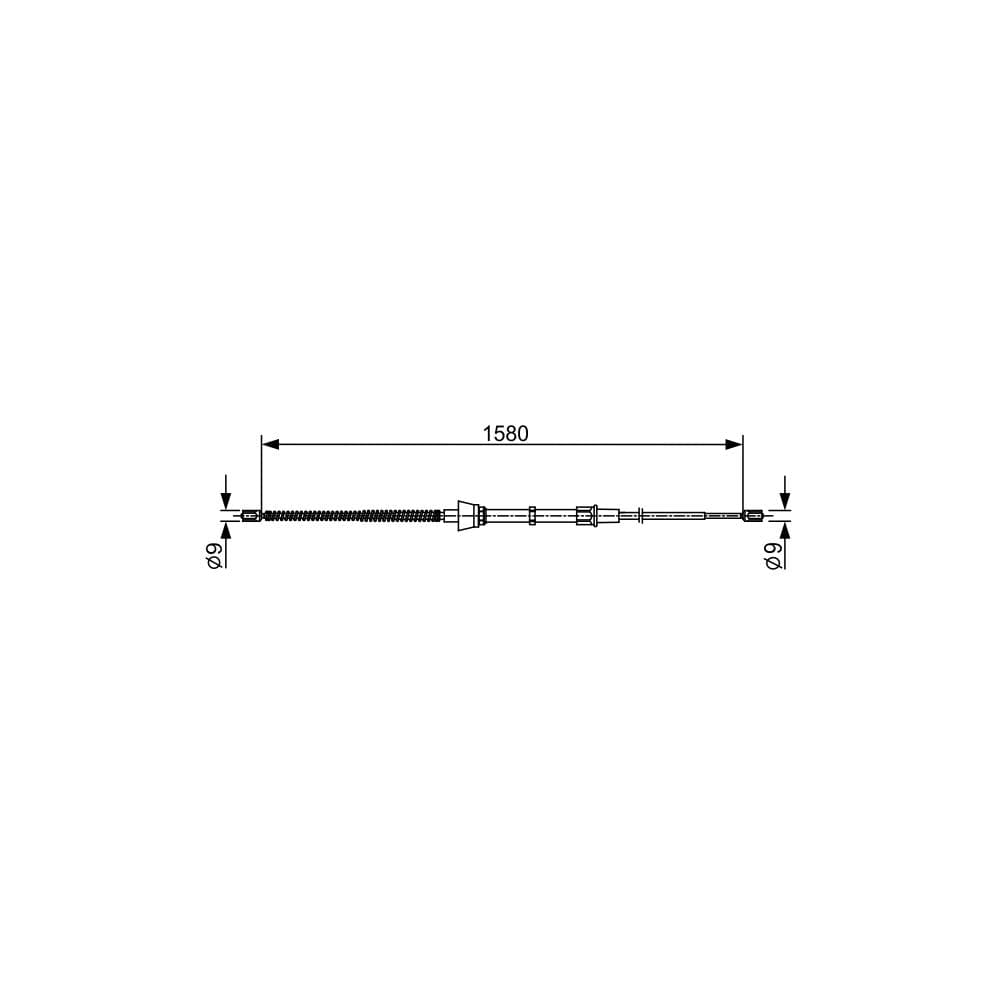 Cablu, frana de parcare BOSCH 1 987 482 446