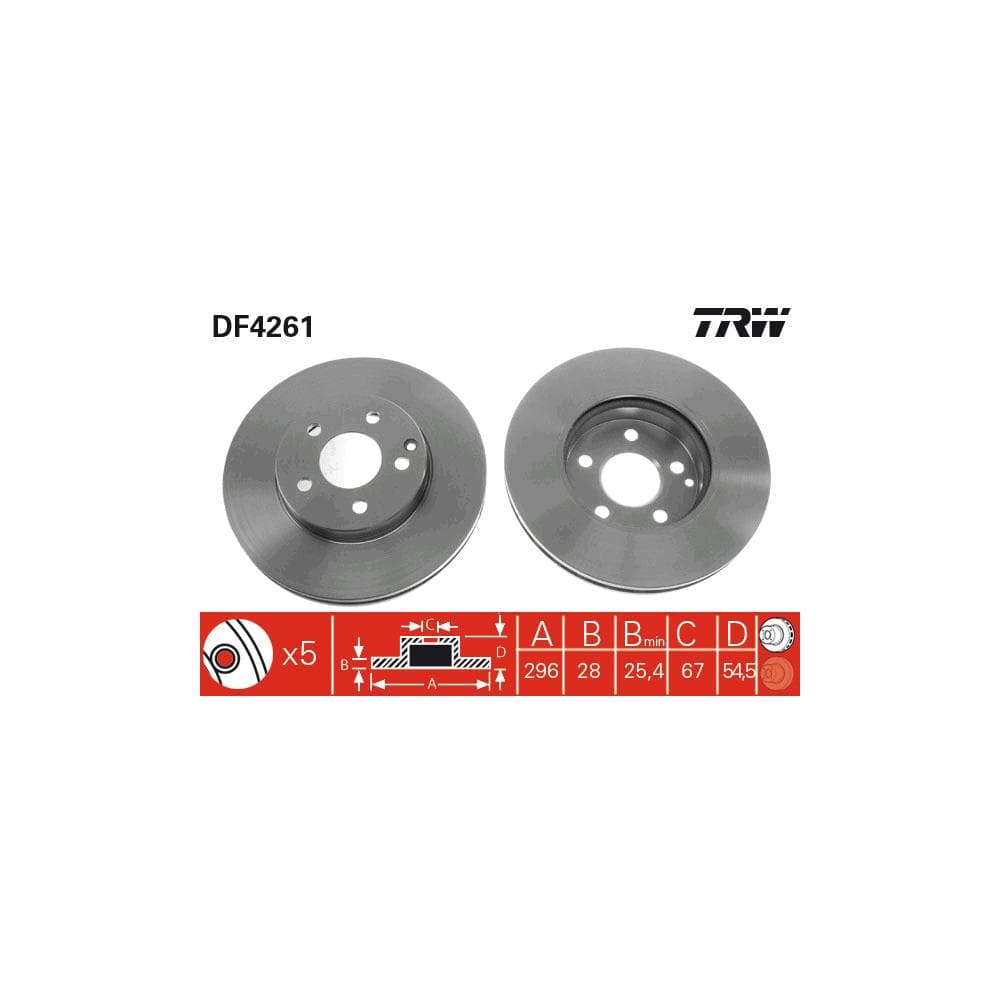 Disc frana TRW DF4261