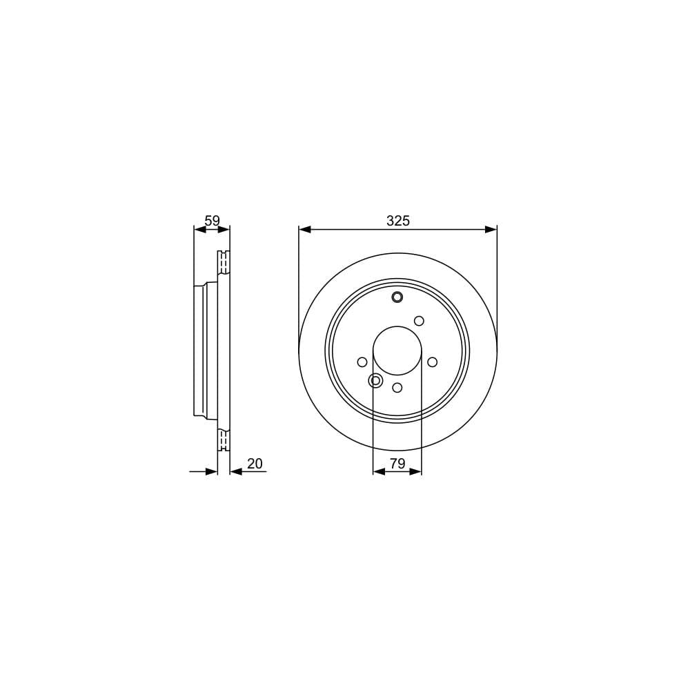 Disc frana BOSCH 0 986 479 375