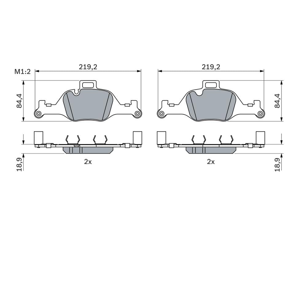 Set placute frana disc BOSCH 0 986 424 849