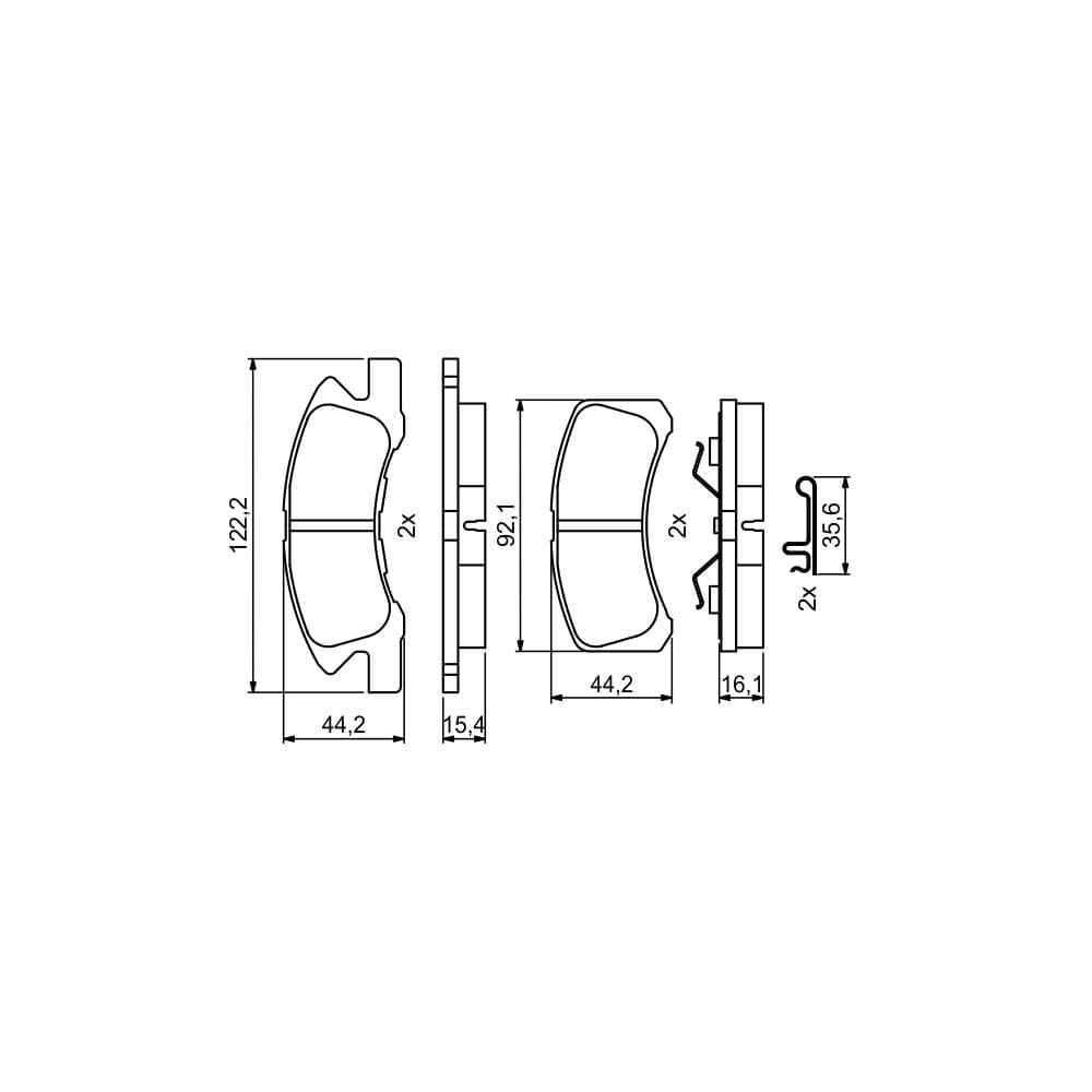 Set placute frana disc BOSCH 0 986 494 878