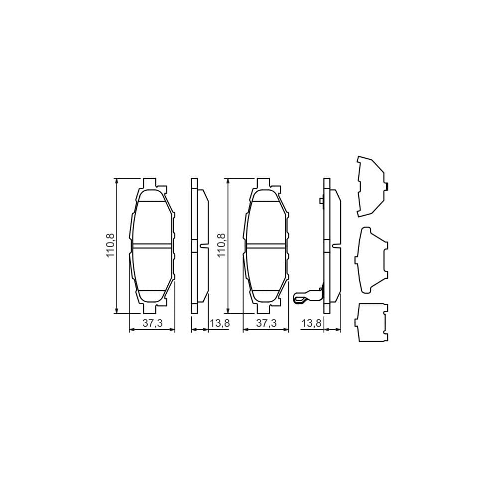 Set placute frana disc BOSCH 0 986 494 444