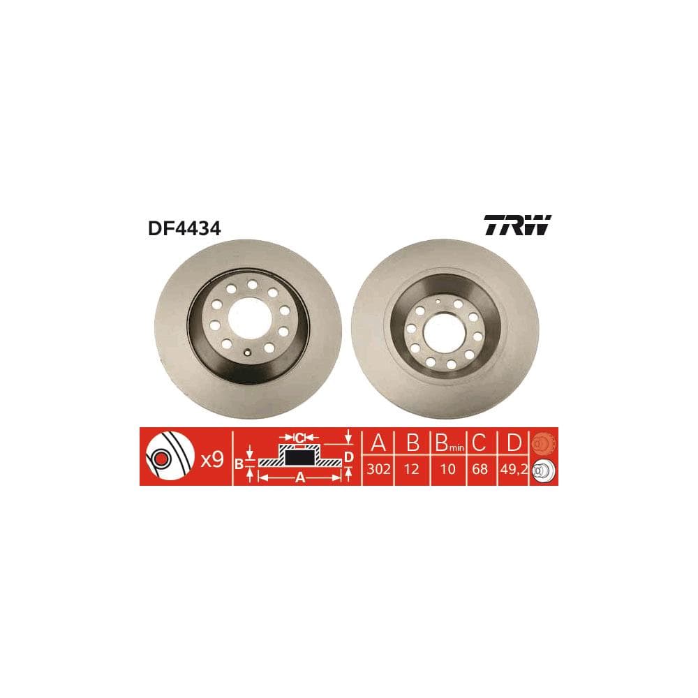 Disc frana TRW DF4434