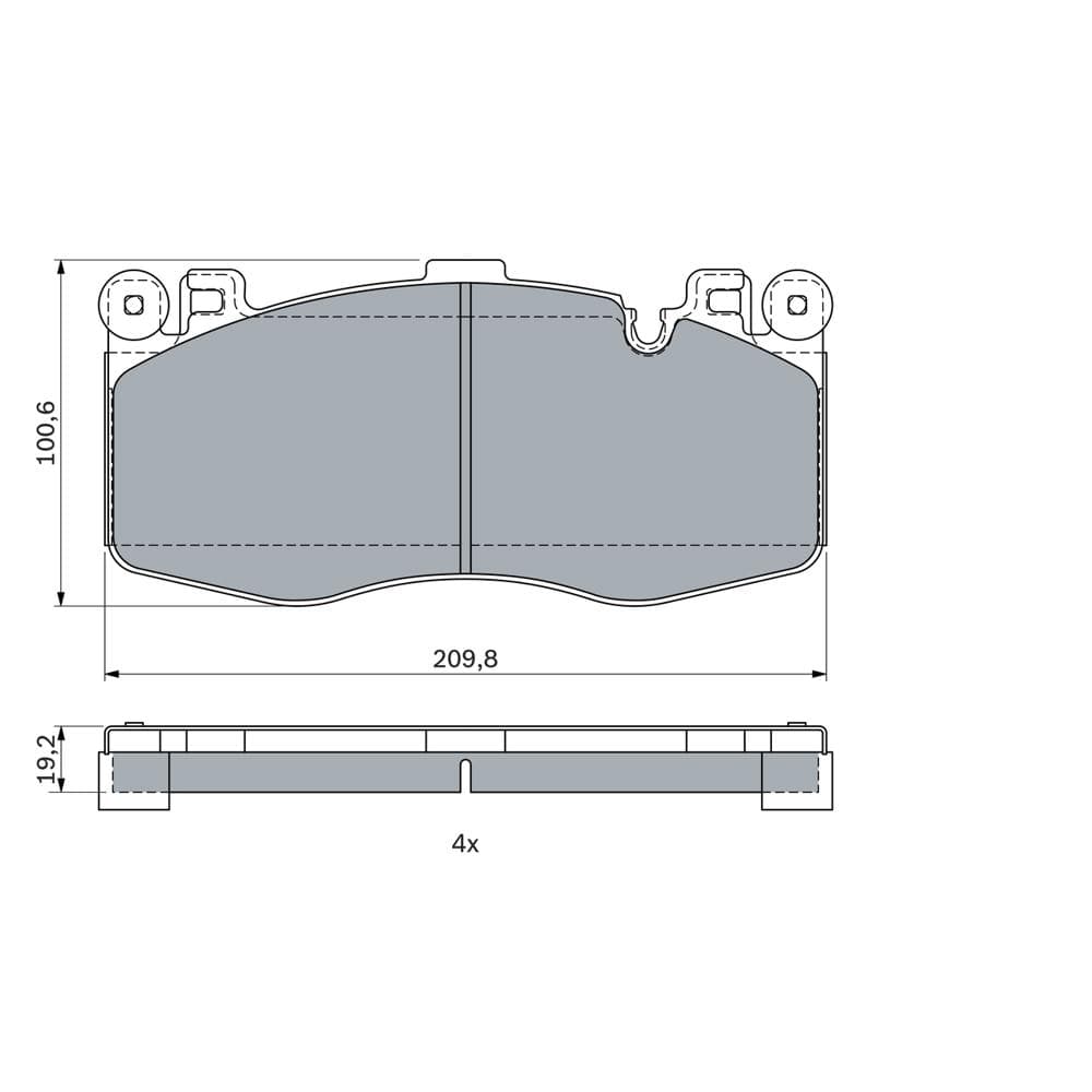 Set placute frana disc BOSCH 0 986 424 387