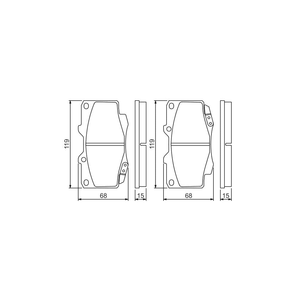 Set placute frana disc BOSCH 0 986 494 497