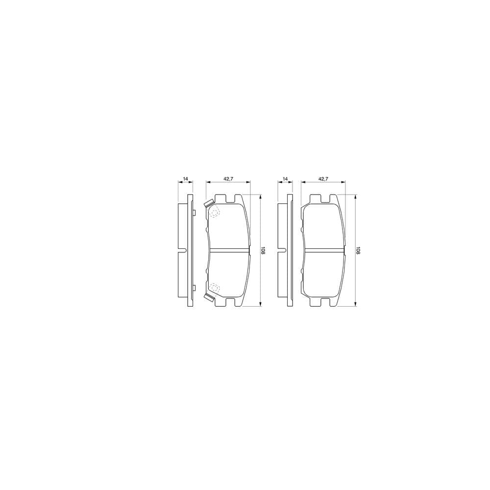 Set placute frana disc BOSCH 0 986 461 768