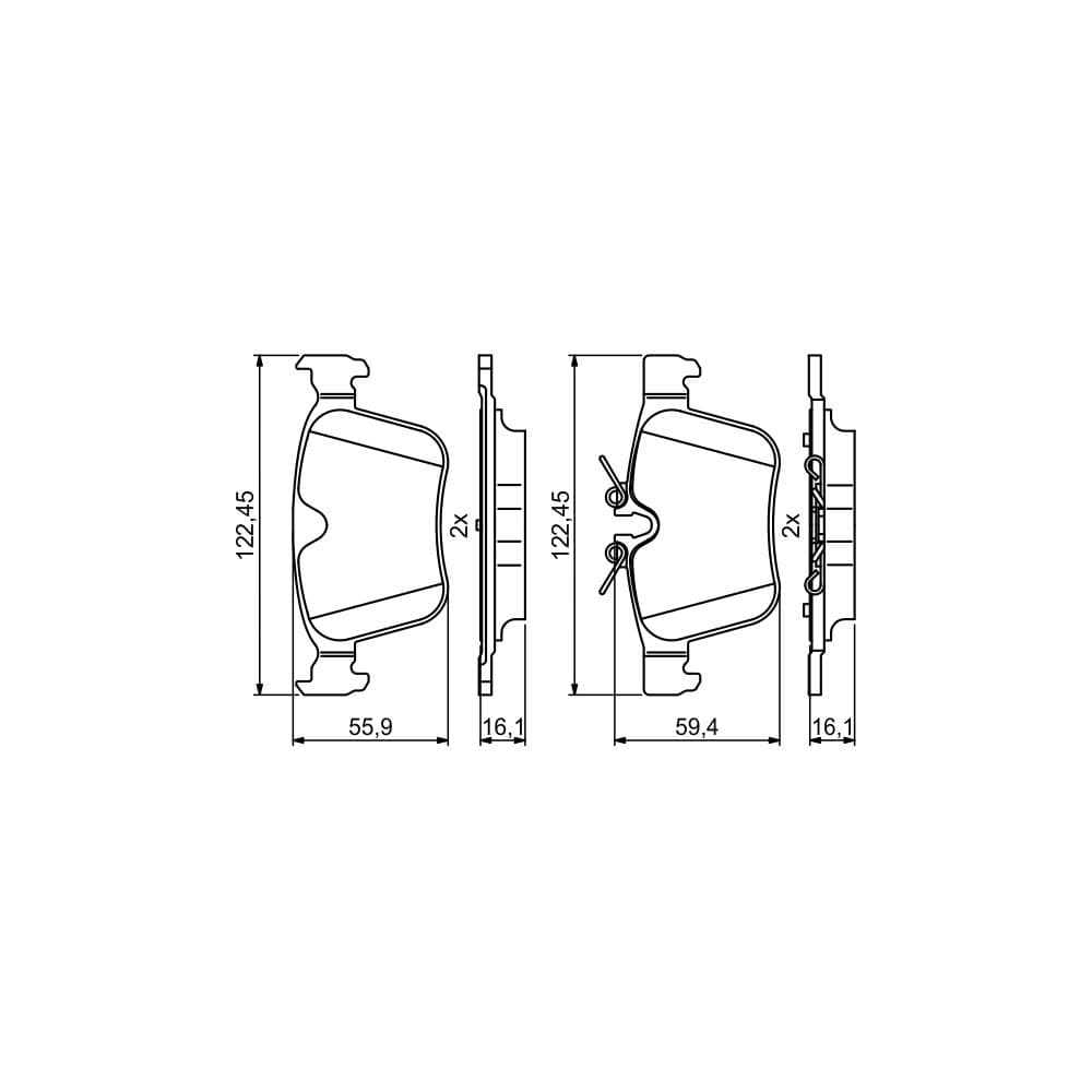 Set placute frana disc BOSCH 0 986 494 819