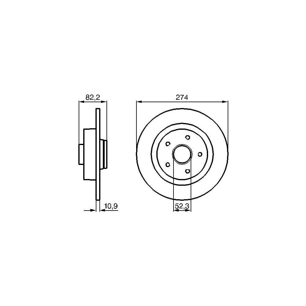 Disc frana BOSCH 0 986 478 744