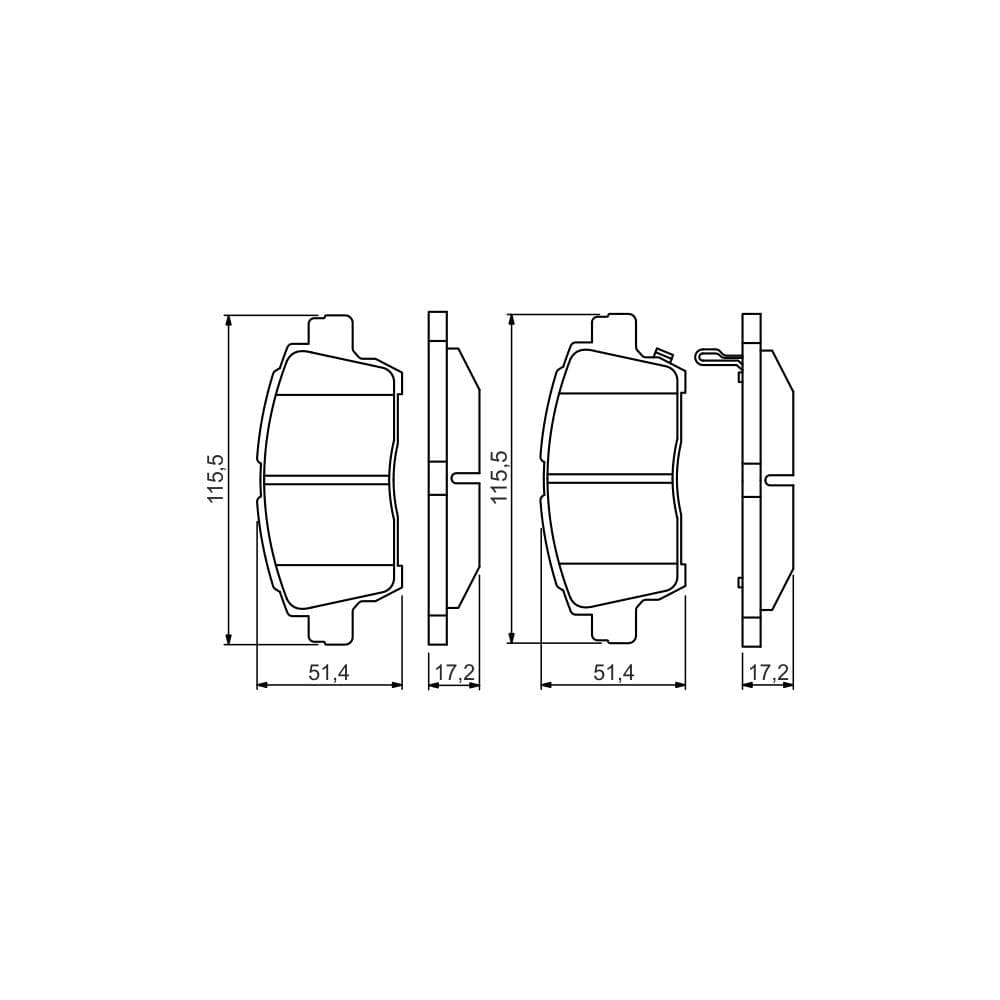 Set placute frana disc BOSCH 0 986 495 242