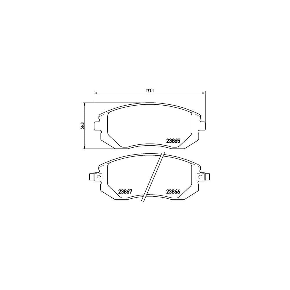 Set placute frana disc BREMBO P 78 013