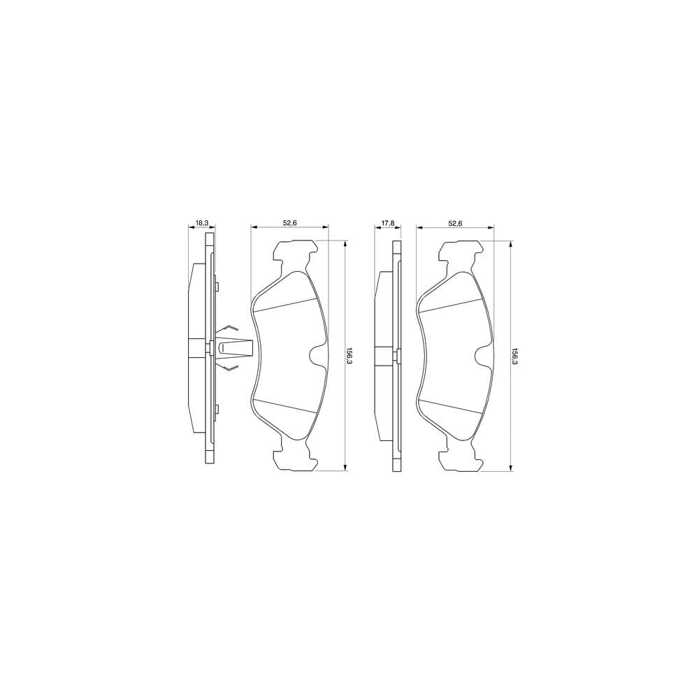 Set placute frana disc BOSCH 0 986 491 900