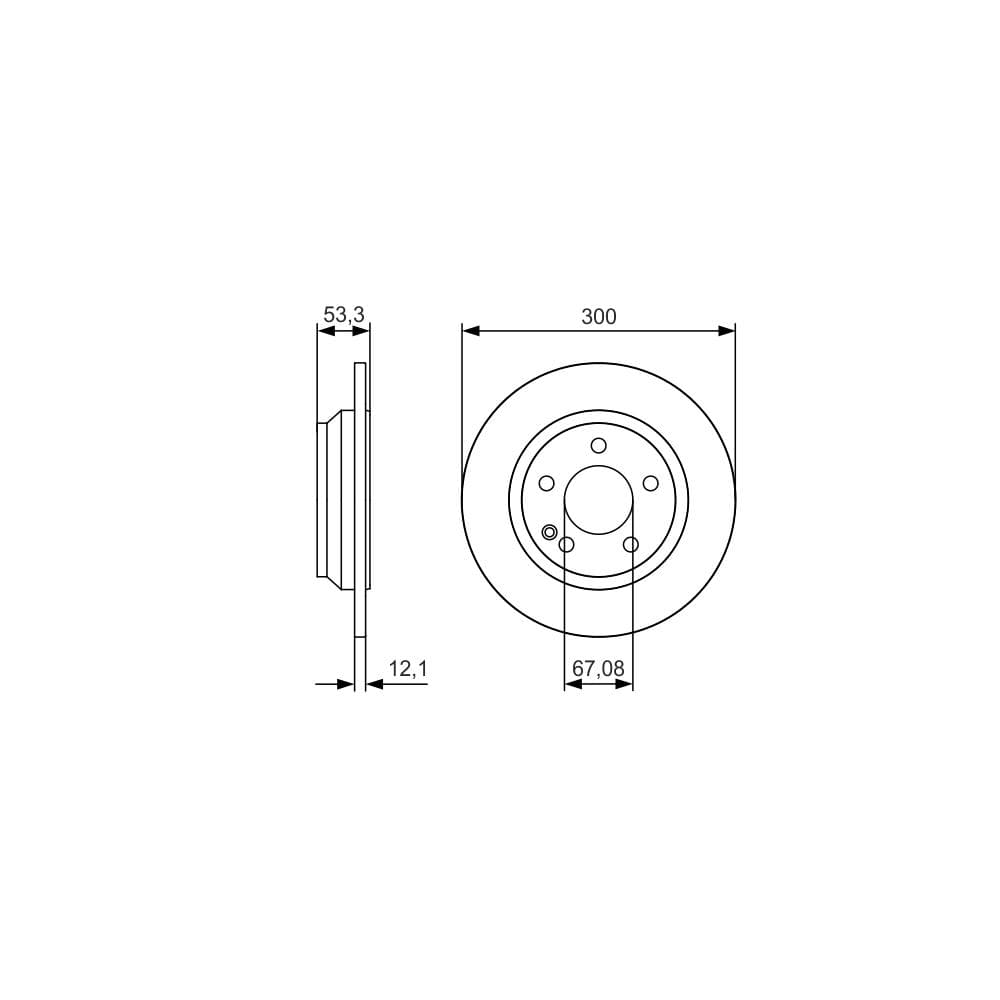 Disc frana BOSCH 0 986 479 D12