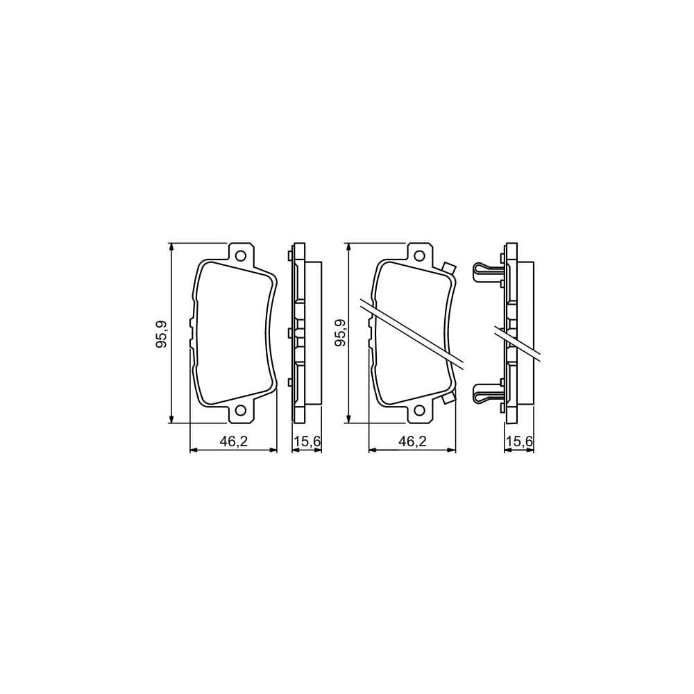 Set placute frana disc BOSCH 0 986 494 249