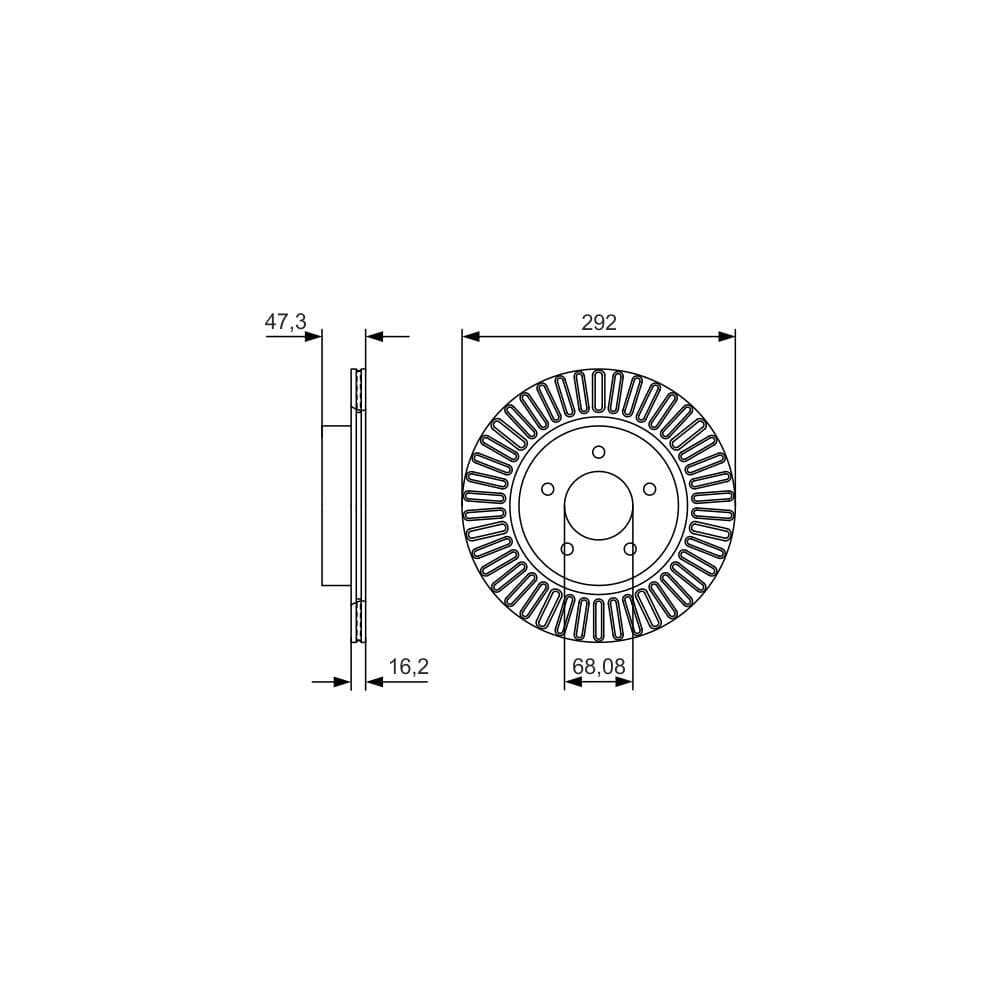 Disc frana BOSCH 0 986 479 D20