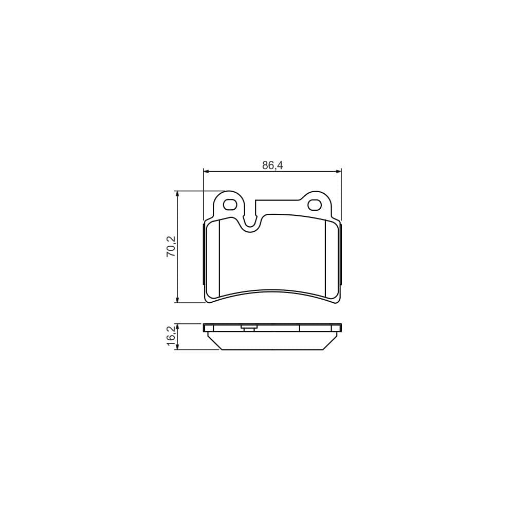 Set placute frana disc BOSCH 0 986 494 210