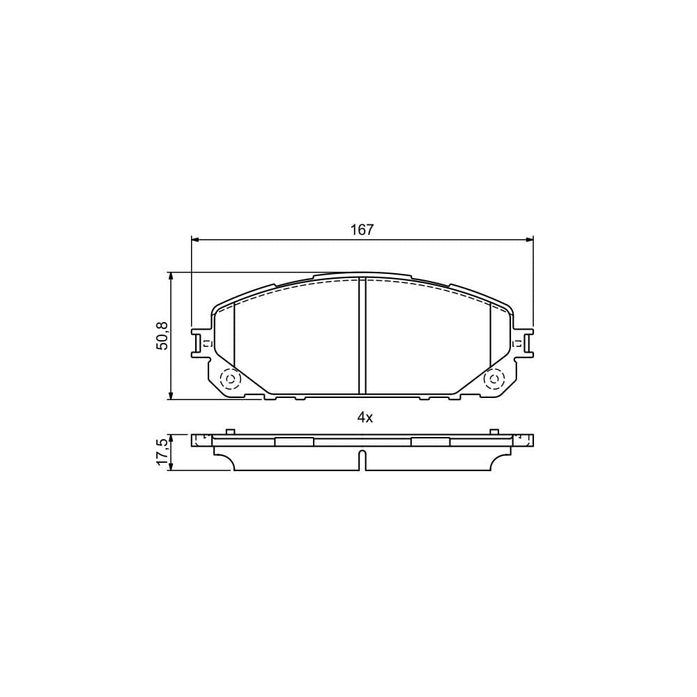 Set placute frana disc BOSCH 0 986 495 404