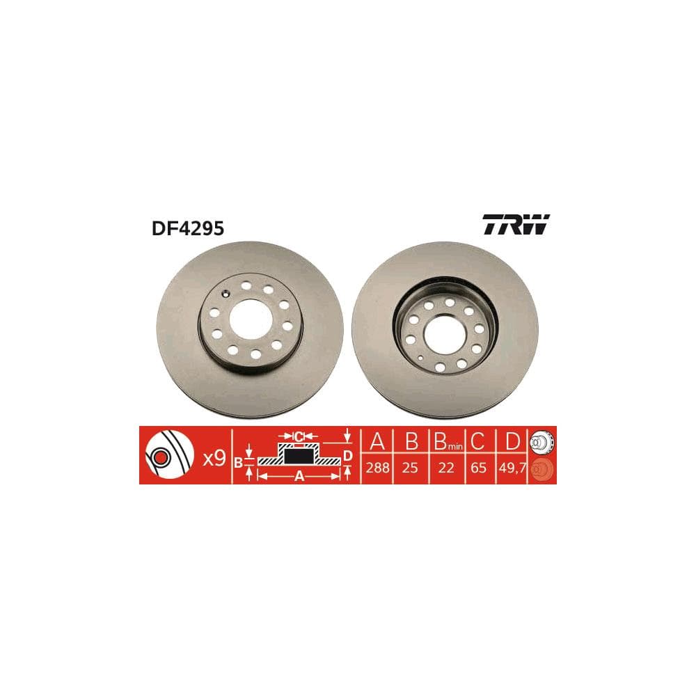 Disc frana TRW DF4295
