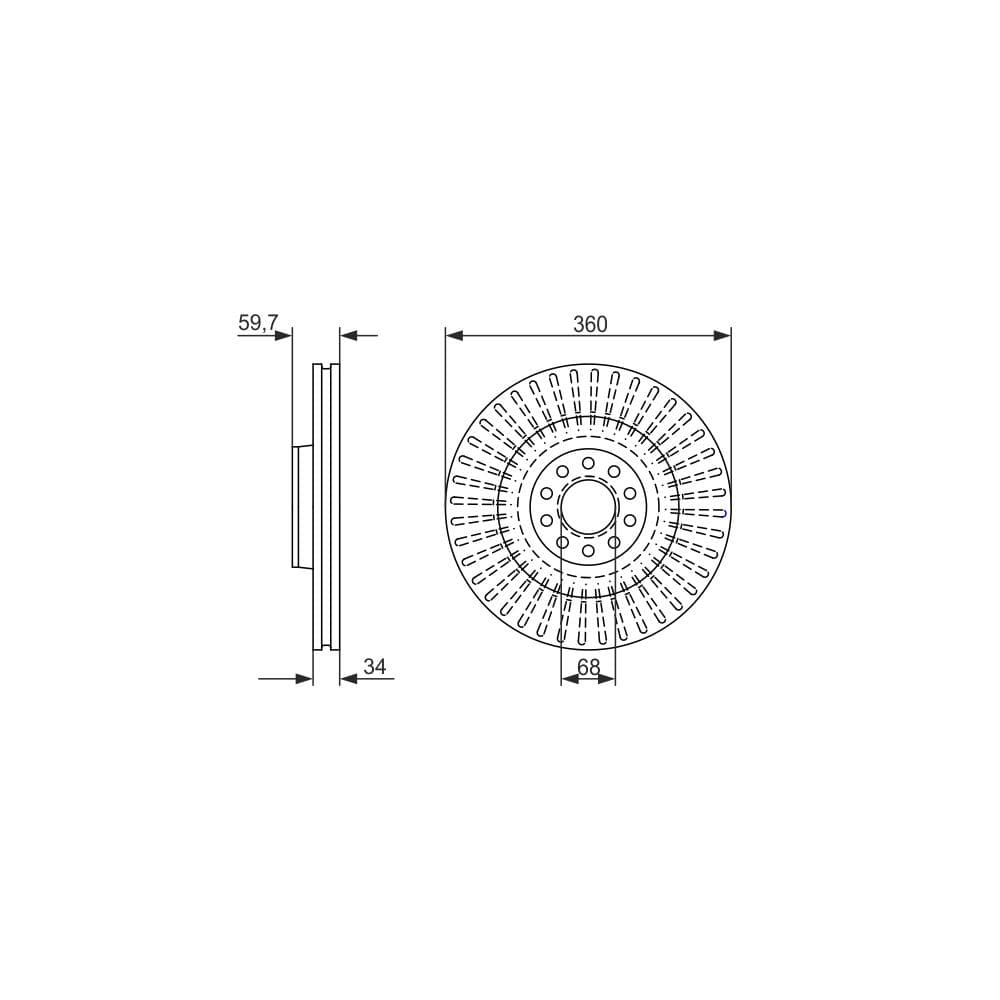 Disc frana BOSCH 0 986 479 302