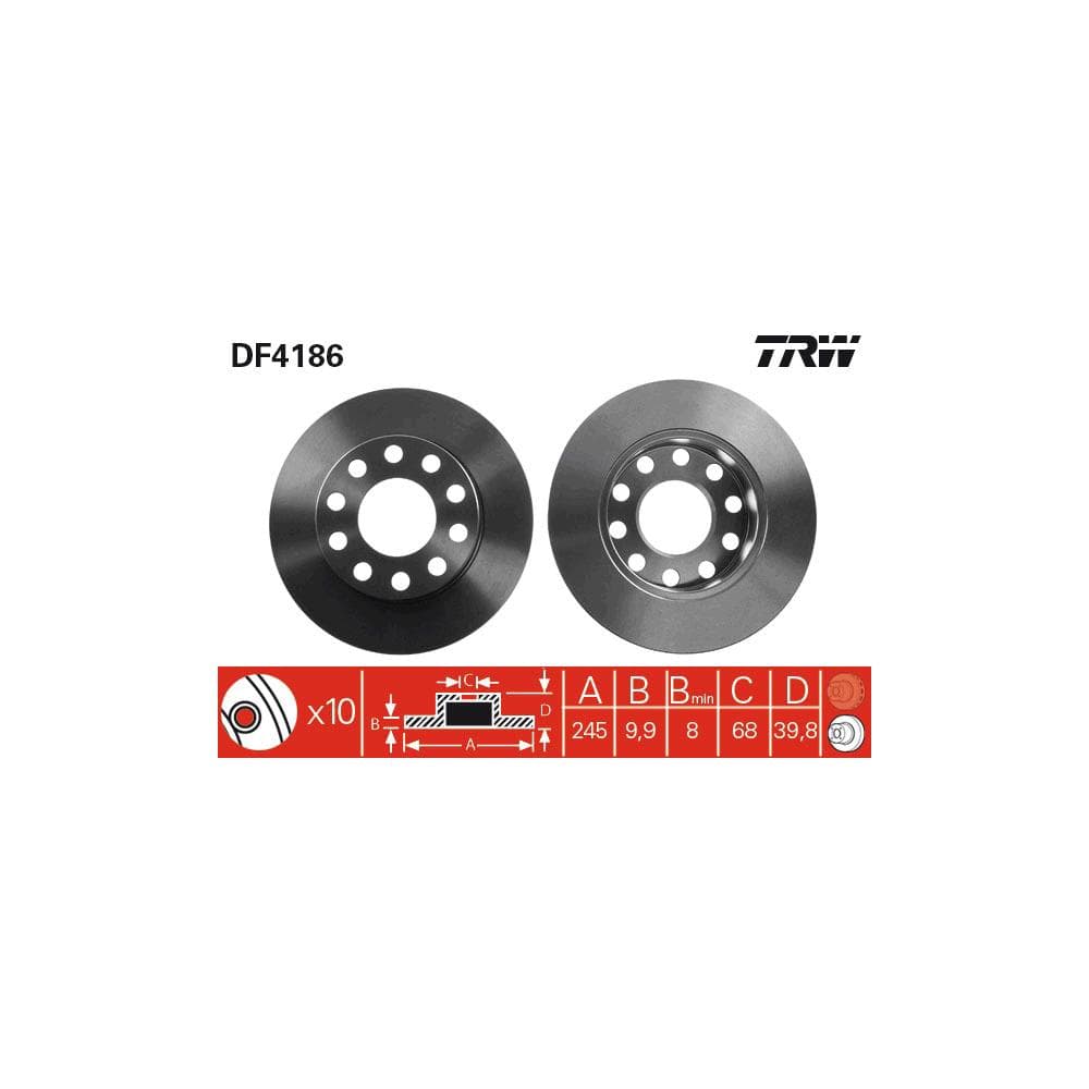 Disc frana TRW DF4186