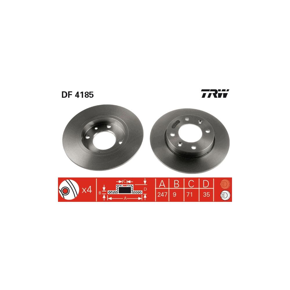 Disc frana TRW DF4185