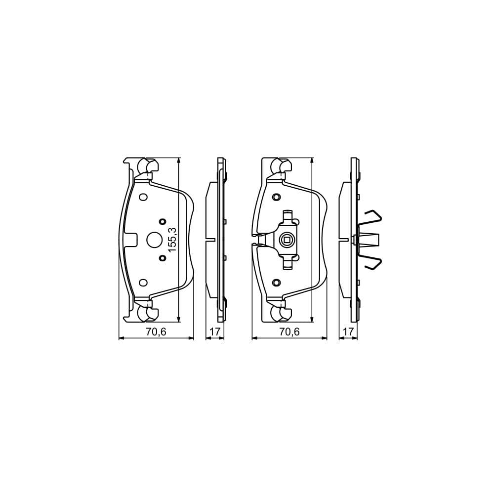 Set placute frana disc BOSCH 0 986 494 696