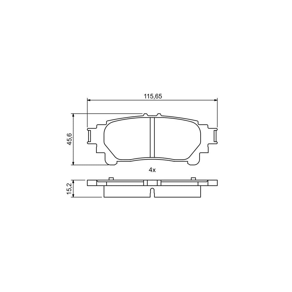 Set placute frana disc BOSCH 0 986 494 873