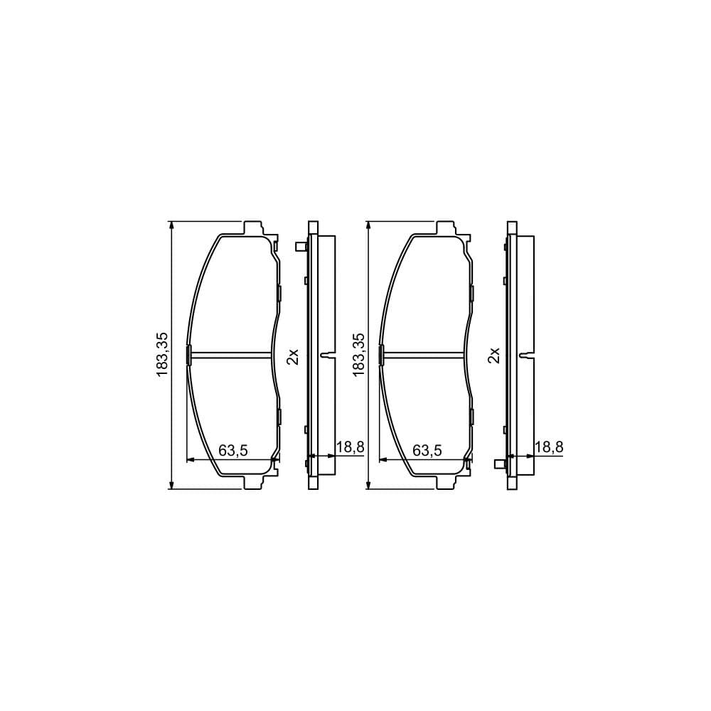 Set placute frana disc BOSCH 0 986 494 769