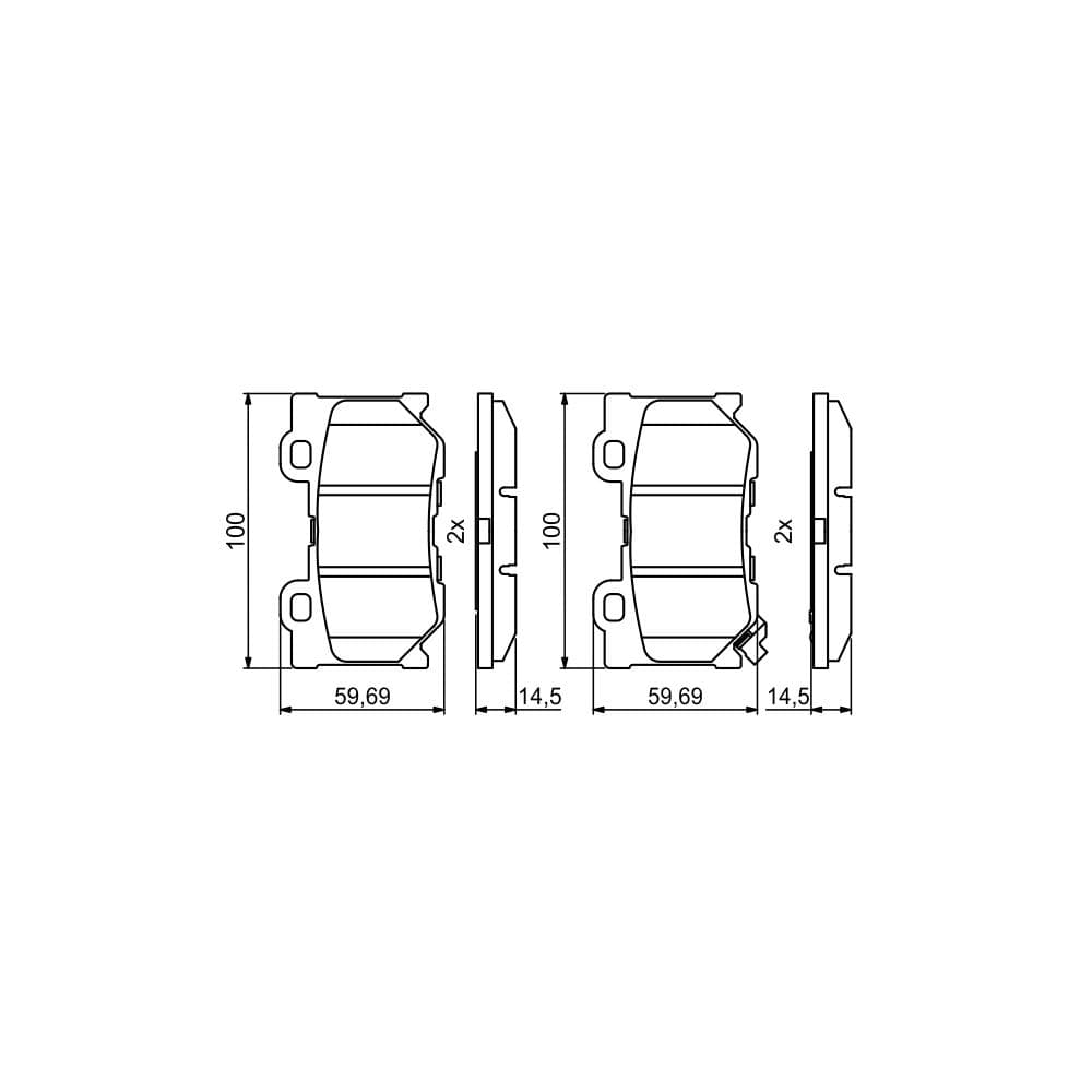 Set placute frana disc BOSCH 0 986 494 863